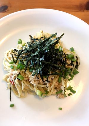 大葉にんにく醤油で簡単和風ペペロンチーノ-レシピのメイン写真