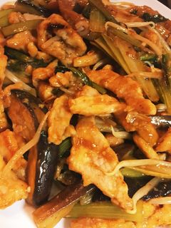 茄子と豚肉の甘酢炒め-レシピのメイン写真