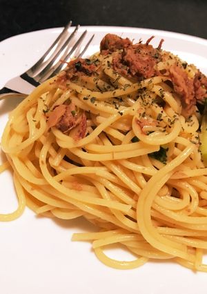 コンビーフとツナのパスタ-レシピのメイン写真