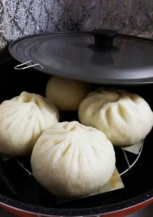 フライパンで肉まんを蒸かす♪-レシピのメイン写真