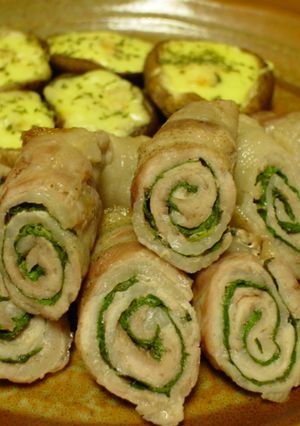 オーブンでヘルシー♪豚バラ肉大葉巻き-レシピのメイン写真