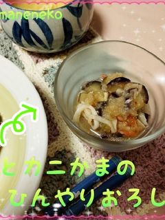 ナスとカニかまのひんやりおろし和え-レシピのメイン写真