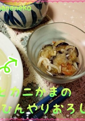 ナスとカニかまのひんやりおろし和え-レシピのメイン写真