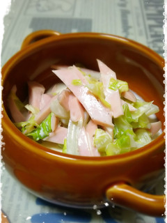 魚肉ソーセージとキャベツの辛子マヨサラダ-レシピのメイン写真