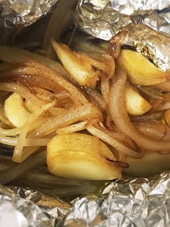 にんにくともやしと玉葱のホイル焼き☆-レシピのメイン写真