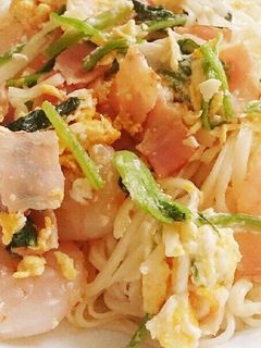 稲庭うどんでそうめんチャンプルー風♡-レシピのメイン写真
