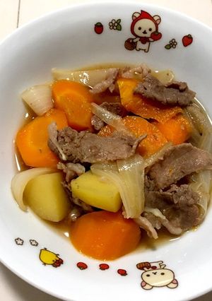 ダシが決め手！電子レンジで超簡単肉ジャガ-レシピのメイン写真