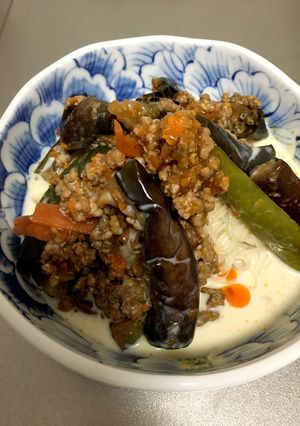 夏に！残った麻婆茄子でおそうめん☆-レシピのメイン写真