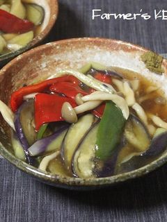 【農家のレシピ】なすとピーマンの揚げ煮-レシピのメイン写真