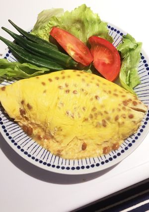 洗い物を少なく！簡単ふわとろオムレツ☆-レシピのメイン写真