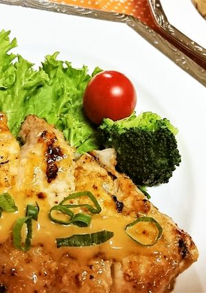 夏に！【豚肉のガーリックオイマヨソテー】-レシピのメイン写真