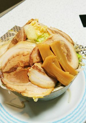簡単❗ヘルシー？○郎風こんにゃくラーメン-レシピのメイン写真