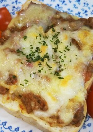 ミートピザトースト-レシピのメイン写真