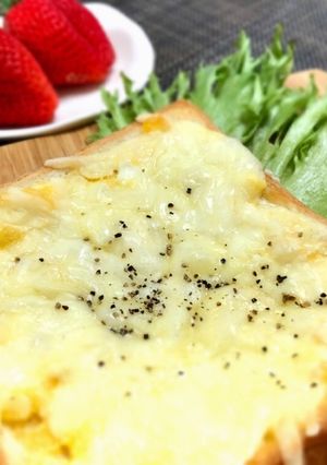 ☆朝食に！チーズ玉子トースト♪-レシピのメイン写真