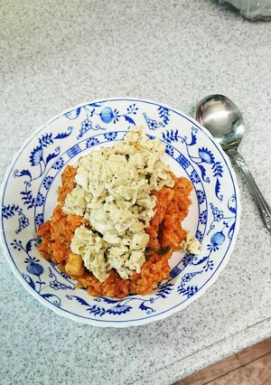 スパイシーチキンライスのふわふわ玉子のせ-レシピのメイン写真