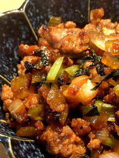 豚ひき肉と玉ねぎのスタミナポン酢炒め-レシピのメイン写真