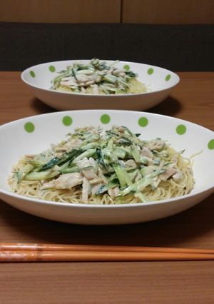 コンビニの蒸し鶏を使った、簡単！冷し中華-レシピのメイン写真