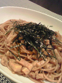 木綿(高野)豆腐の簡単和風醤油パスタ-レシピのメイン写真