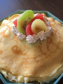 もちもち生地のフルーツミルクレープ-レシピのメイン写真