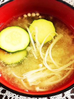 ズッキーニで夏のお味噌汁★-レシピのメイン写真