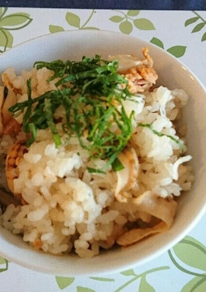 ベビーホタテときのこの生姜炊き込みご飯-レシピのメイン写真