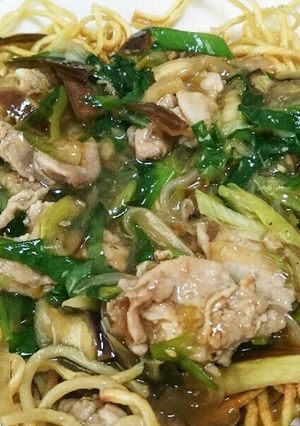 ずぼらあんかけかた焼きそば-レシピのメイン写真