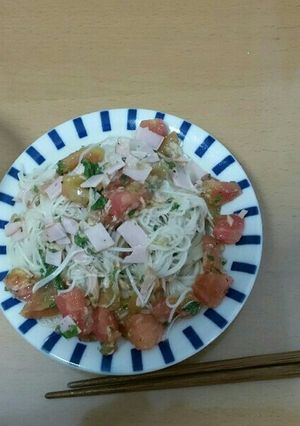 素麺の冷製パスタ風-レシピのメイン写真