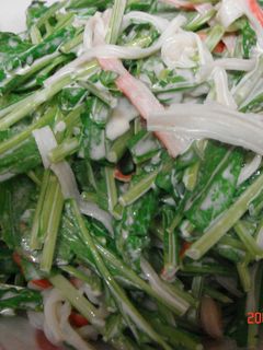 あっさりシャキッと!水菜のかにかまサラダ-レシピのメイン写真