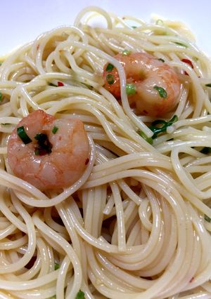 簡単 楽チンレシピ 海老の冷製パスタ-レシピのメイン写真