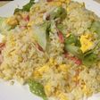 レタスとカニカマのチャーハン