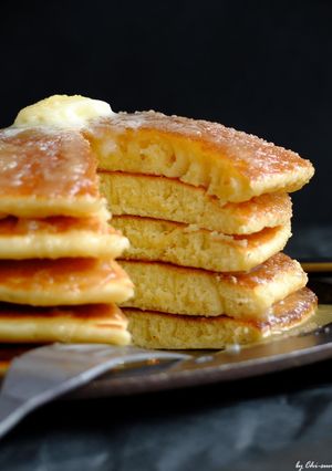 HMで作る美味しいホットケーキの配合。-レシピのメイン写真