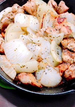 鶏肉と玉葱の山葵仕立-レシピのメイン写真