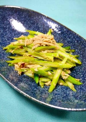簡単！熱々たっぷりツナアスパラ-レシピのメイン写真