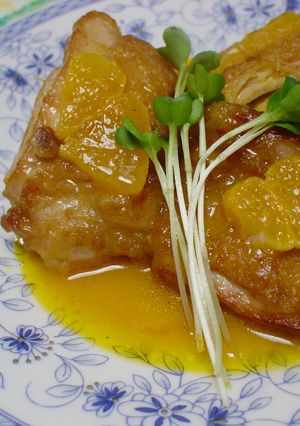 　チキンソテー　☆オレンジソース煮-レシピのメイン写真