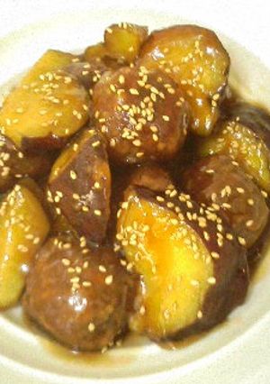 さつまいもと肉団子の甘煮-レシピのメイン写真