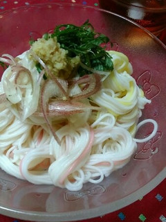 そうめんの盛り付けのコツ♡(#^^#)♡-レシピのメイン写真