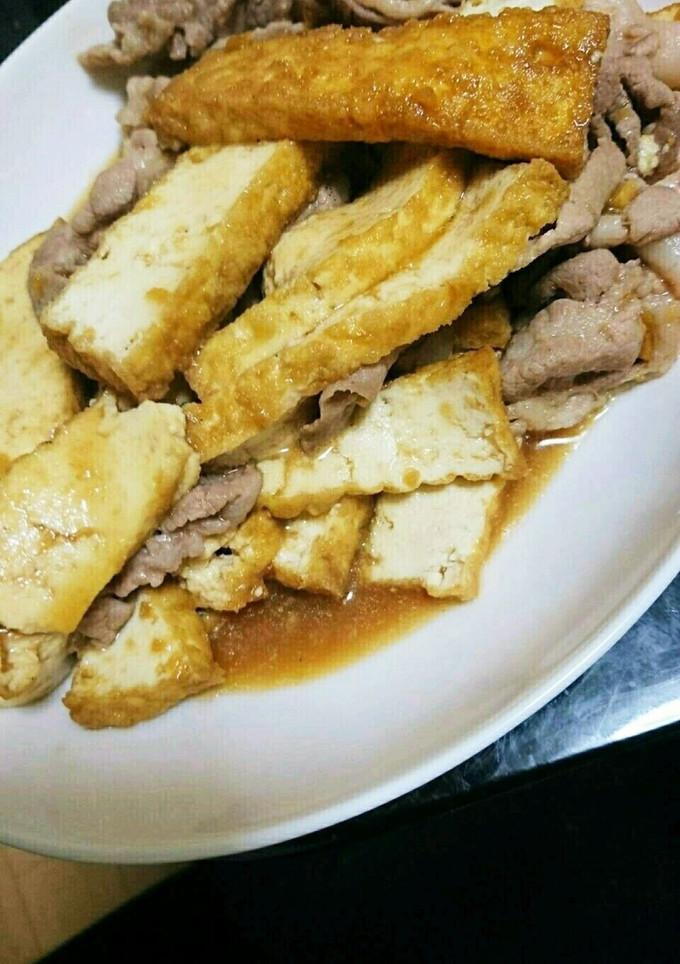 厚揚げと豚バラのおろしポン酢炒め-レシピのメイン写真