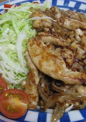 鶏むね肉のしょうが焼き-レシピのメイン写真