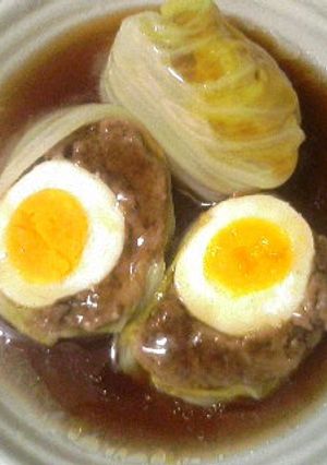 あんかけ和風白菜ロール-レシピのメイン写真