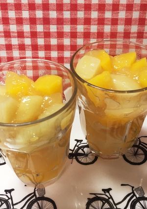 濃い味ももゼリー☆簡単☆-レシピのメイン写真