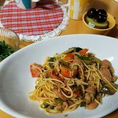 夏野菜のパスタ-レシピのメイン写真