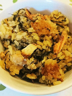 鮭と胡麻高菜の炊き込みご飯-レシピのメイン写真
