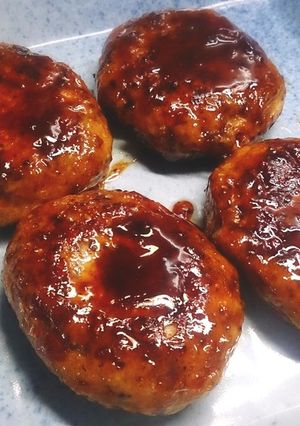 ワラサのチーズ入り照り焼きハンバーグ！-レシピのメイン写真