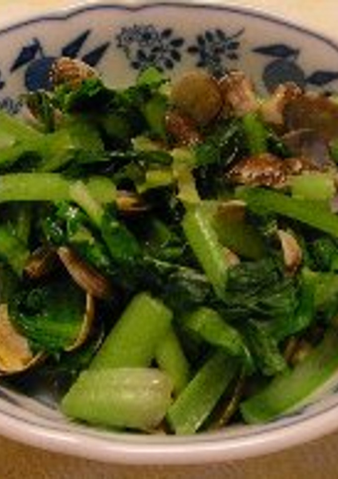簡単中華風！あさりと青菜の炒め物-レシピのメイン写真