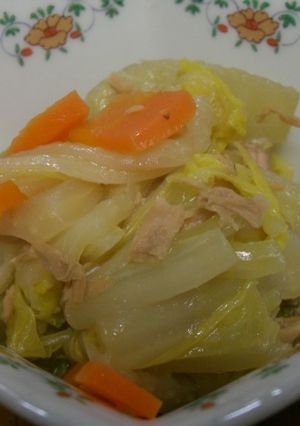 あっという間に！白菜とツナの煮物♪-レシピのメイン写真