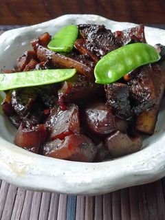 蒟蒻とごぼうの豆鼓醤煮-レシピのメイン写真