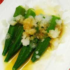รูปของ 食欲がでるオクラのみぞれがけ