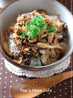 しらす&キノコの混ぜ混ぜ丼-レシピのメイン写真