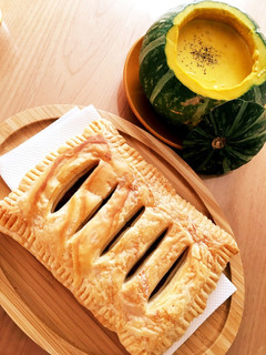憧れ まるごと かぼちゃスープとパイ-レシピのメイン写真