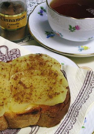 ヘルシーなアップルシナモントースト-レシピのメイン写真